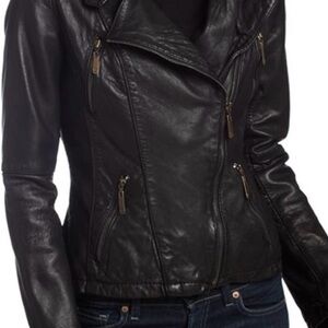 MICHAEL Michael Kors Black Leather Jacket